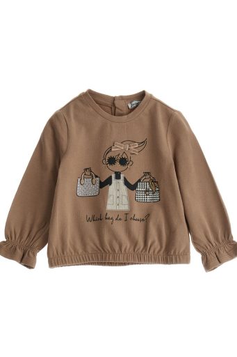 T-shirt bébé fille Nuance D’Hiver avec flocons