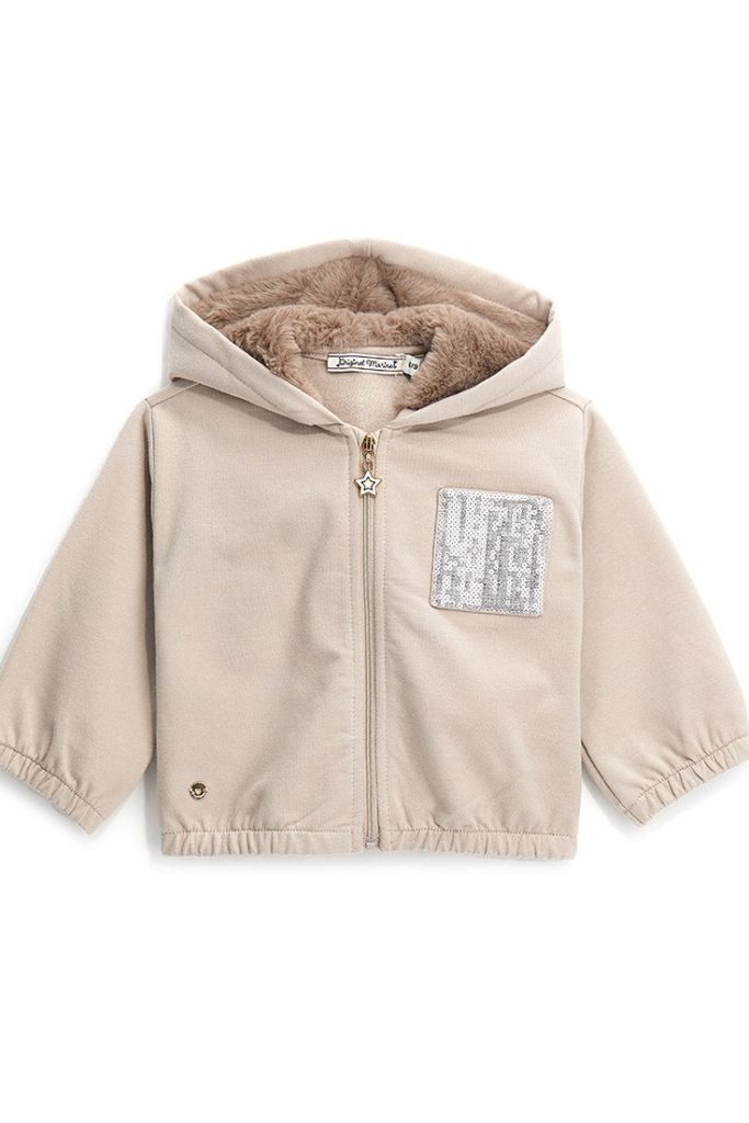 Sweat à capuche Nuance D’Hiver pour bébé fille