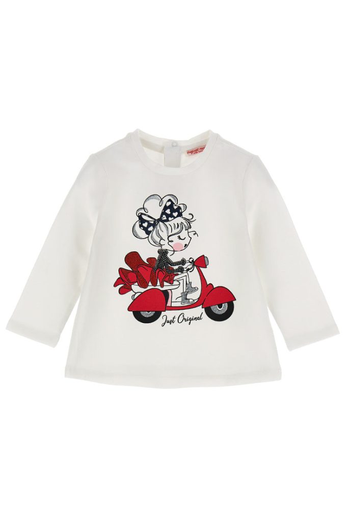 T-shirt à paillettes pour bébé fille Natalizio