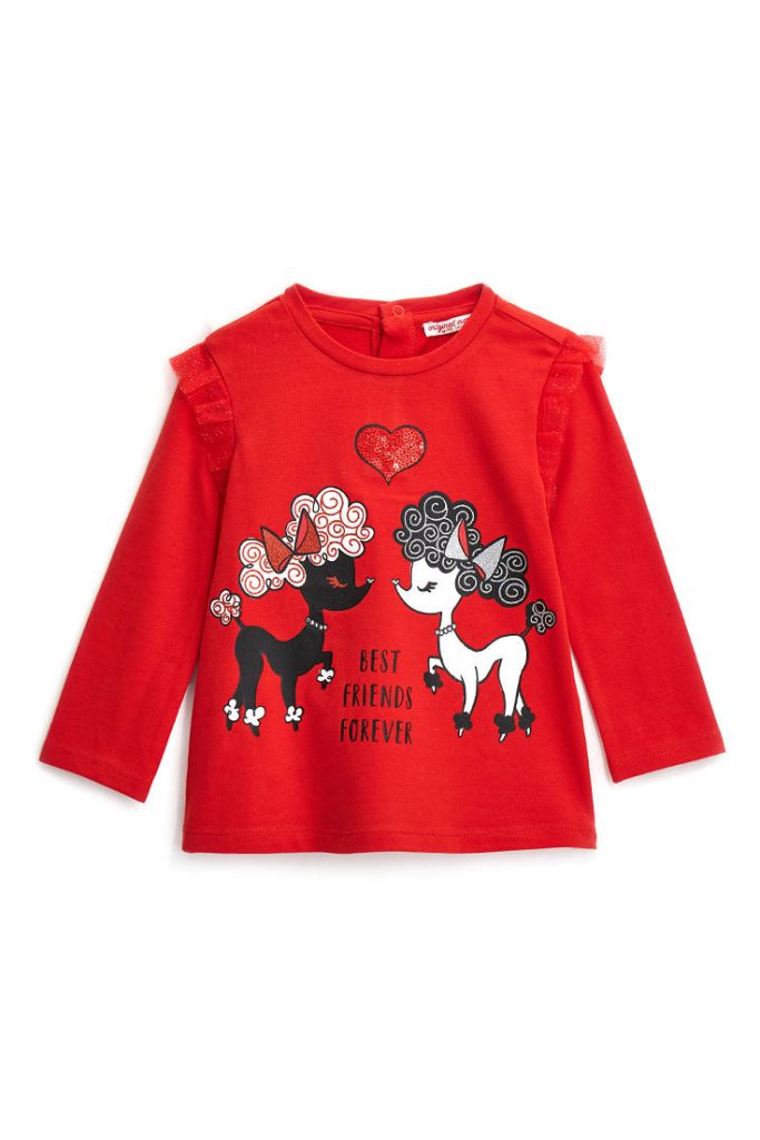 T-shirt à volants pour bébé fille Natalizio