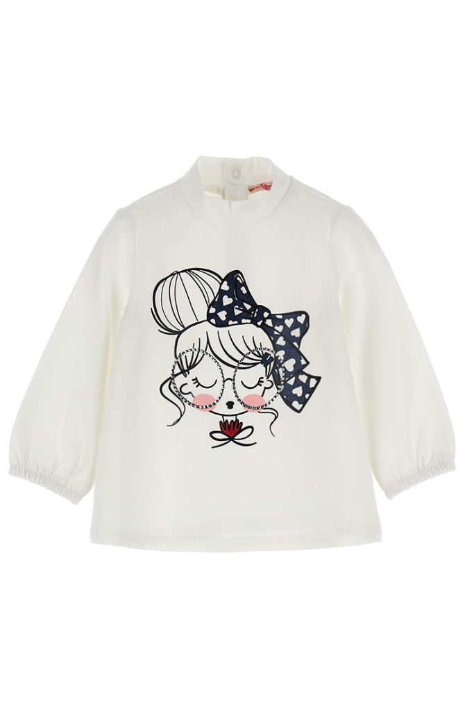 T-shirt à col montant pour bébé fille Natalizio