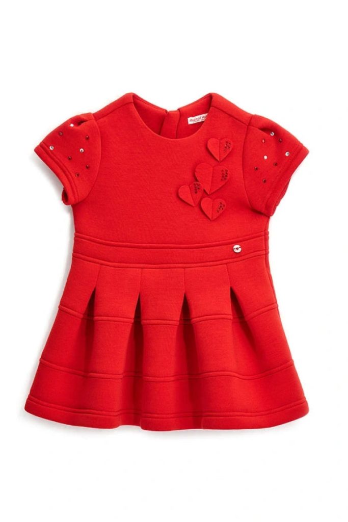 Robe bébé fille Natalizio avec cœurs