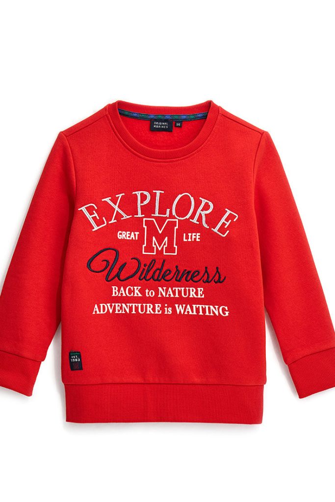 Sweat-shirt brodé pour garçon de Noël