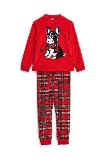 Pyjama capsule de Noël en micro-polaire pour garçon