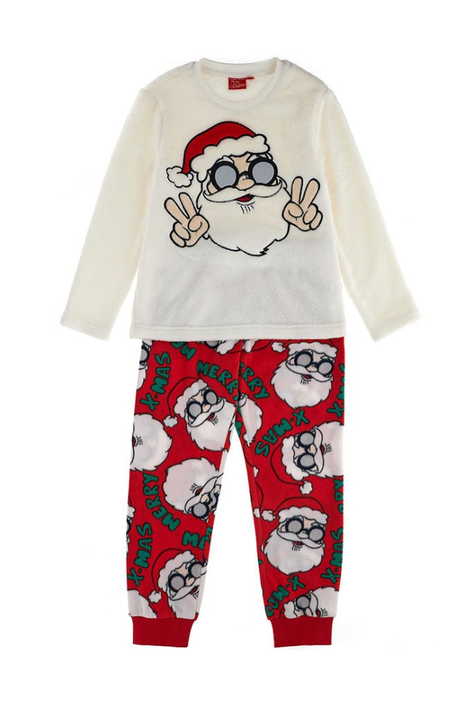 Pyjama effet fourrure capsule garçon de Noël