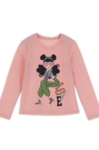 T-shirt à paillettes pour fille de la rentrée scolaire 1