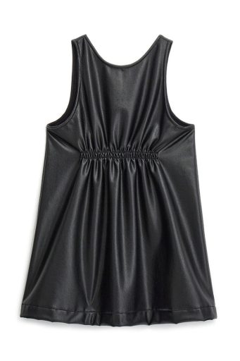 Robe en cuir écologique pour fille « Automne en ville »