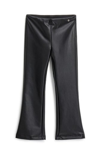 Pantalon en cuir écologique pour fille « Automne en ville »