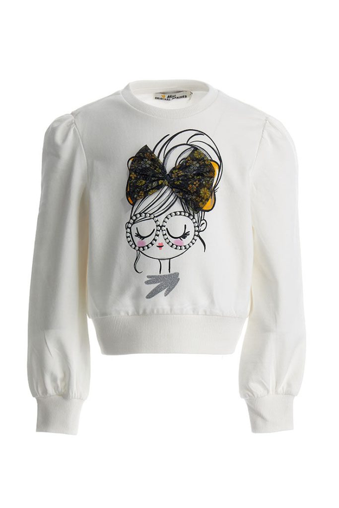 Sweat-shirt floconneux Autumn In Town Girl