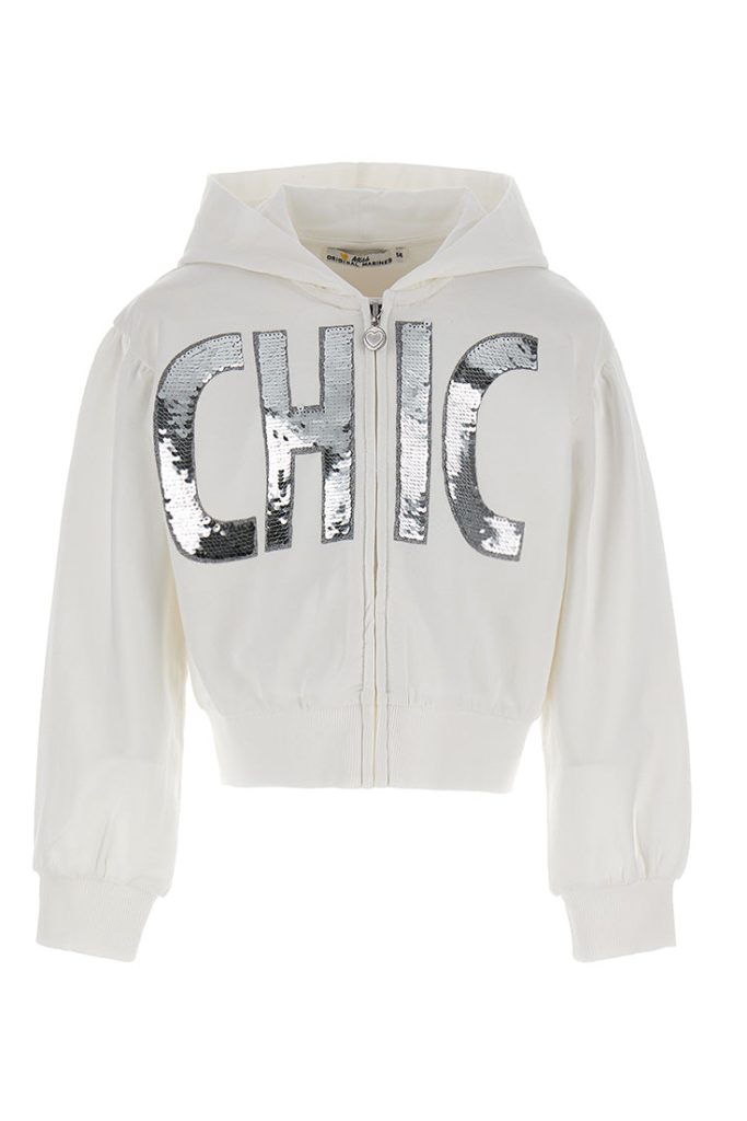 Sweat-shirt à paillettes Autumn In Town Girl
