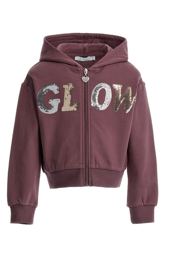 Veste sweat-shirt Glow In The Cold Girl