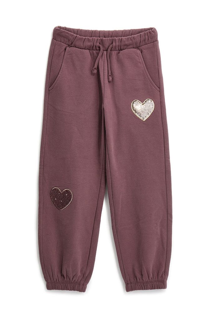 Pantalon de survêtement phosphorescent pour fille avec ruban