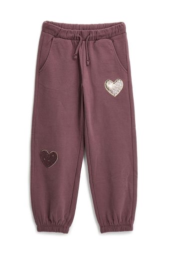 Pantalon de survêtement phosphorescent pour fille avec ruban