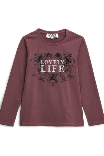 T-shirt ras du cou à manches longues pour adolescente Capsule