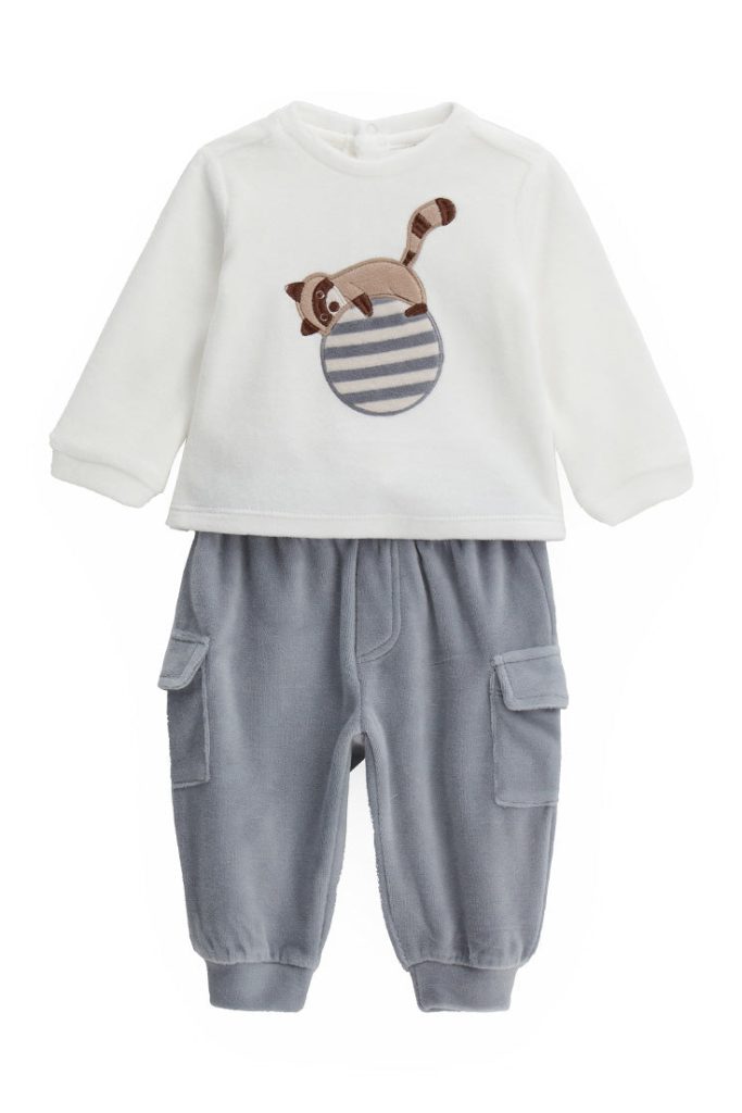 Ensemble pull et pantalon Woodland pour nouveau-né