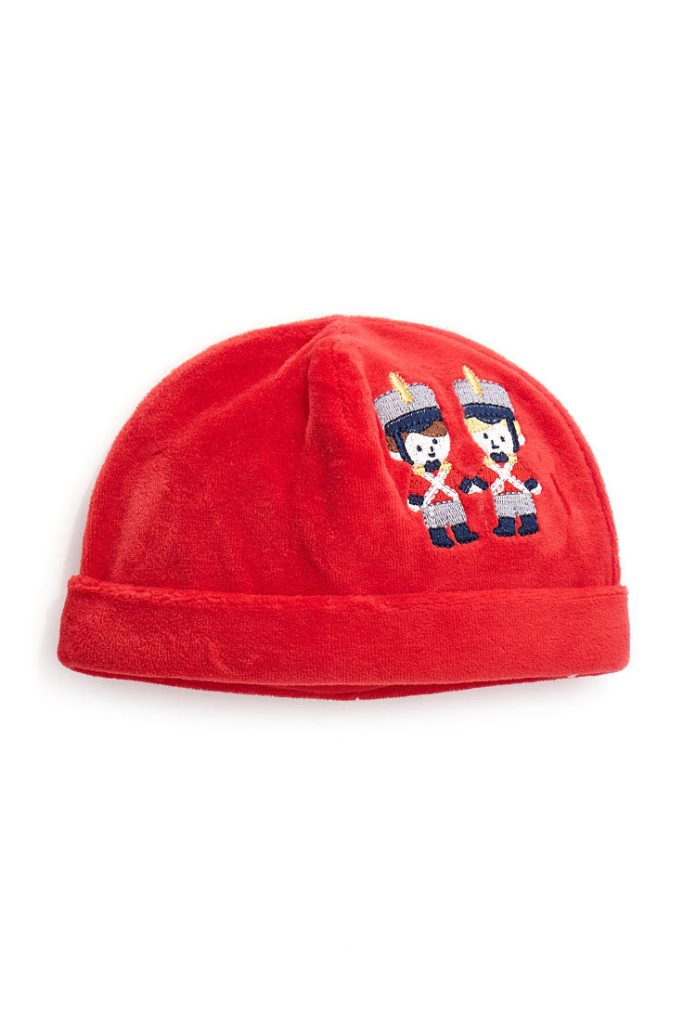 Bonnet de Noël en chenille pour nouveau-né 1
