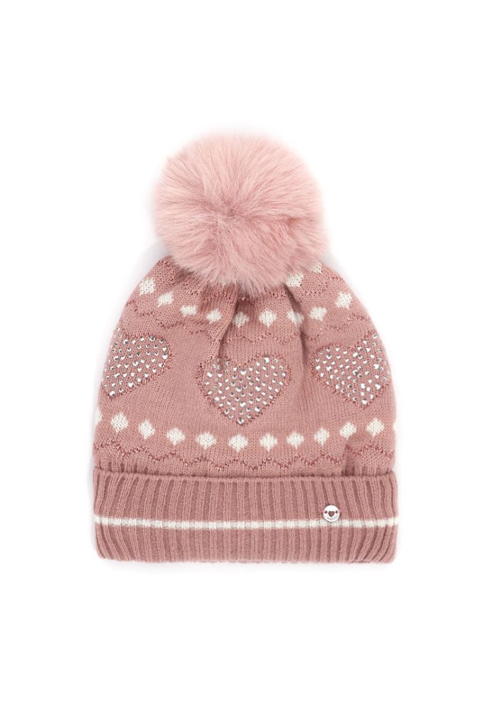 Chapeau d’automne Basico pour fille avec cœurs