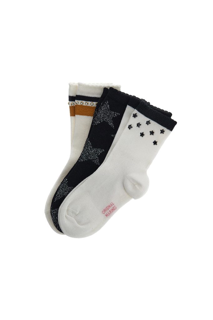 Lot de 2 paires de chaussettes courtes Basico Fall Girl