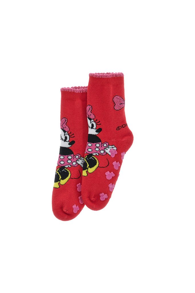 Chaussons d’automne antidérapants pour bébé fille Disney Minnie