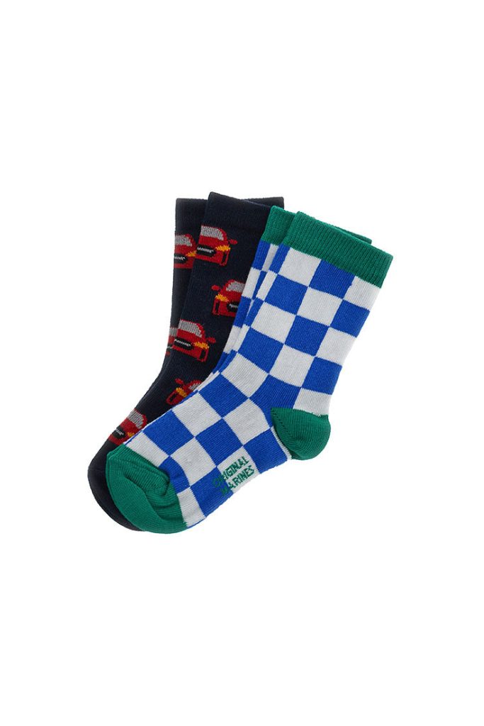 Lot de deux paires de chaussettes courtes Basico Fall Boy