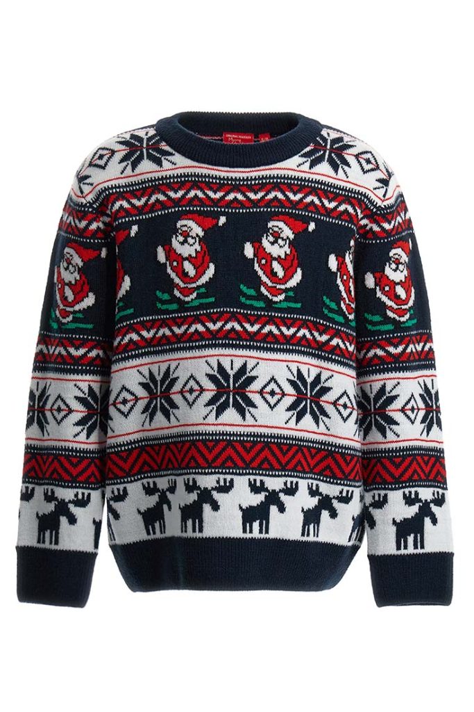 Pull Capsule de Noël en fils mélangés pour garçon