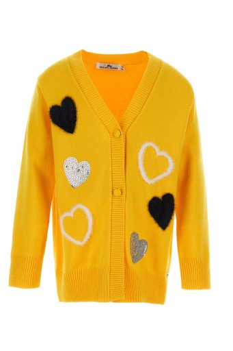 Cardigan à col en V pour fille « Automne en ville »