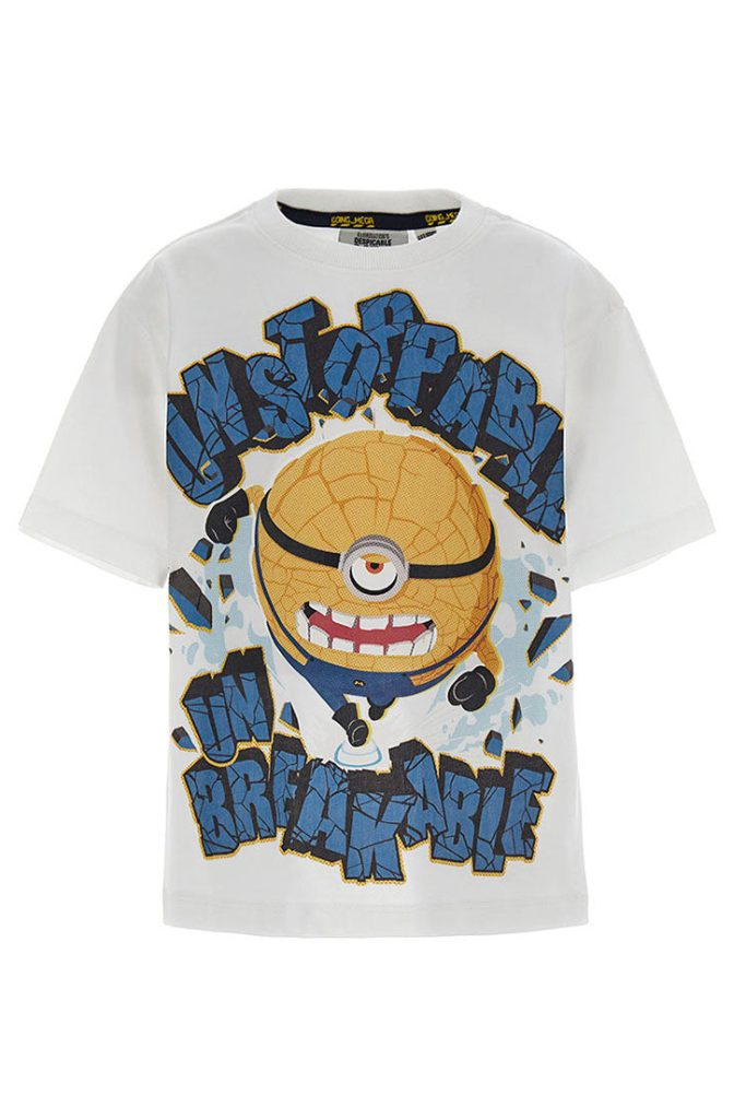 T-shirt surdimensionné pour garçon « Retour à l’école » des Minions