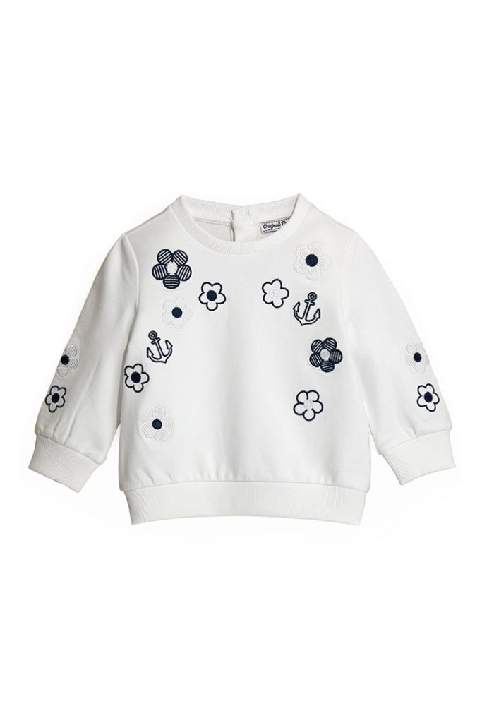 Sweat-shirt bébé fille en coton Royal Sailor 3