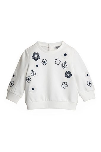 Sweat-shirt bébé fille en coton Royal Sailor 3