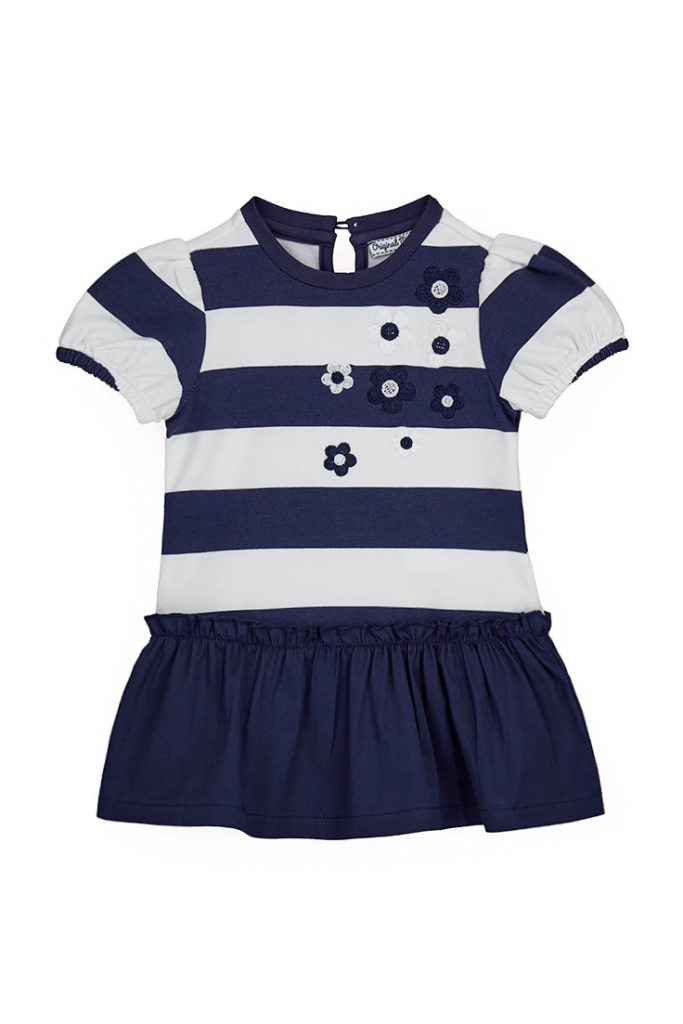 Robe à manches ballon pour bébé fille Royal Sailor