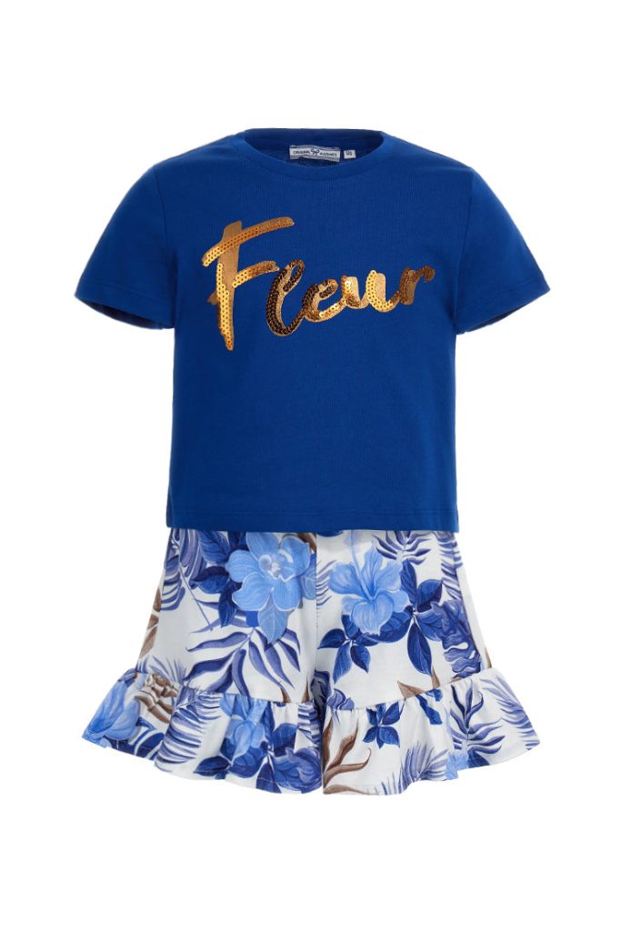 Ensemble t-shirt et short romantique pour fille 4