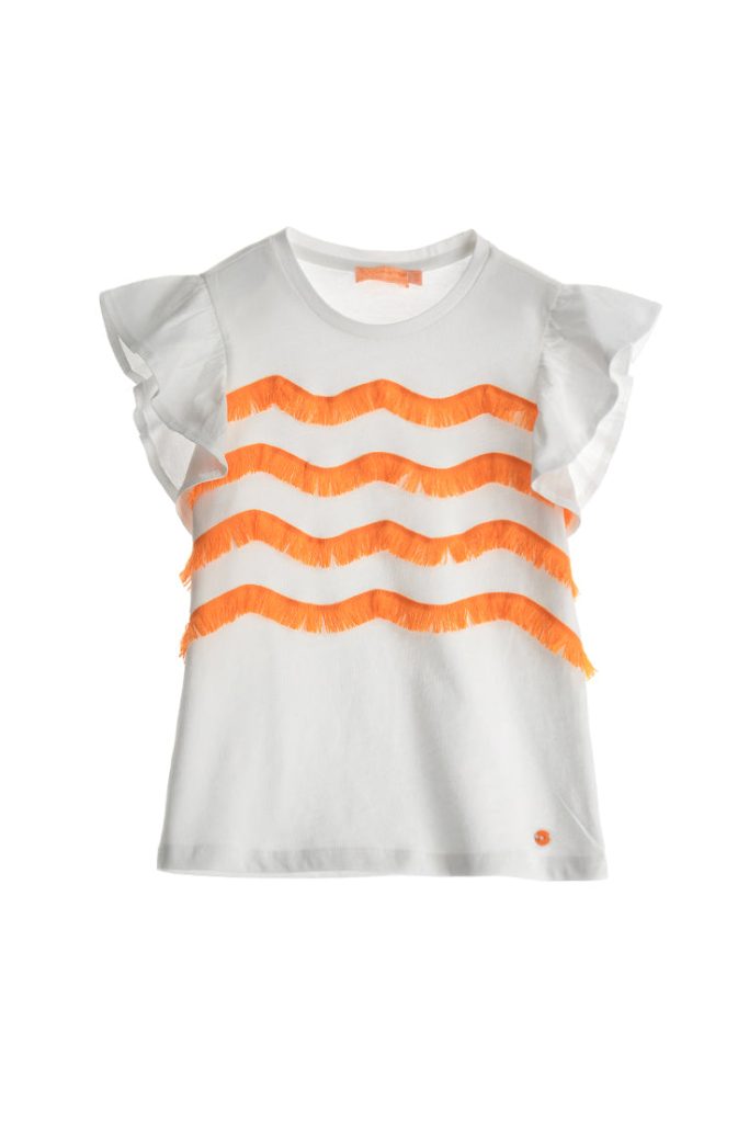 T-shirt Boho Picnic Girl à volants