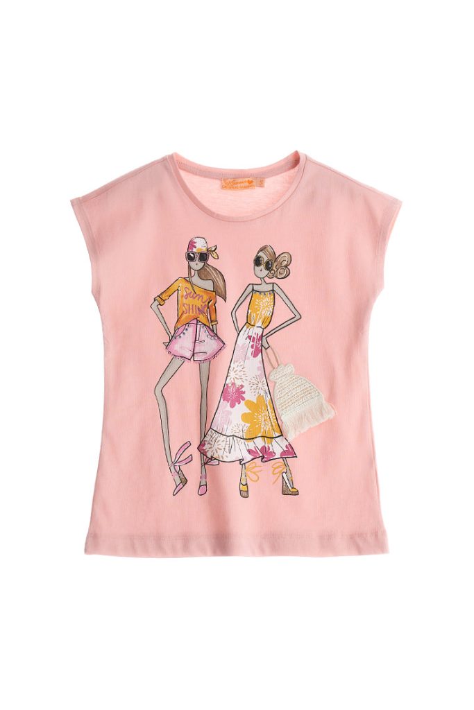 T-shirt Boho Picnic Girl à paillettes 2