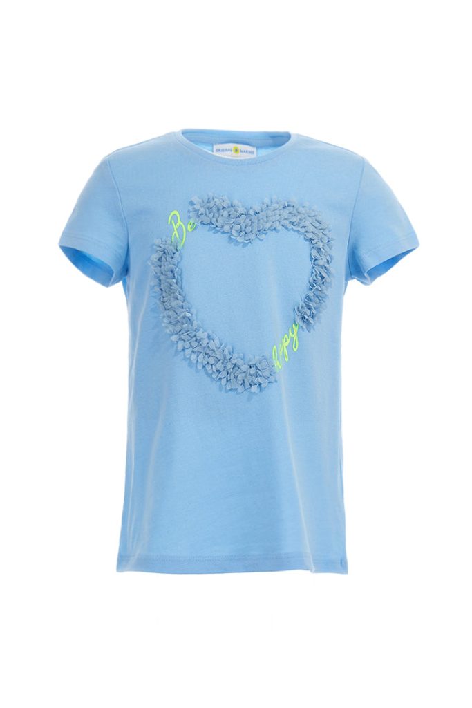 T-shirt d’été lumineux pour fille avec imprimé 3
