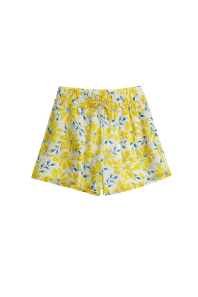 Short d’été lumineux pour fille avec lacets