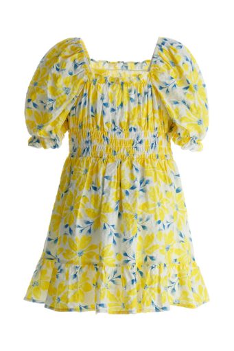 Robe fleurie d’été lumineuse pour fille