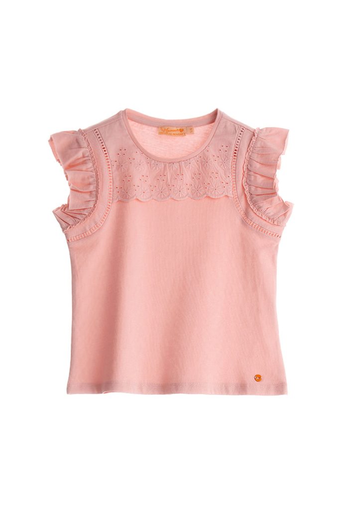 T-shirt Boho Picnic Girl avec broderie