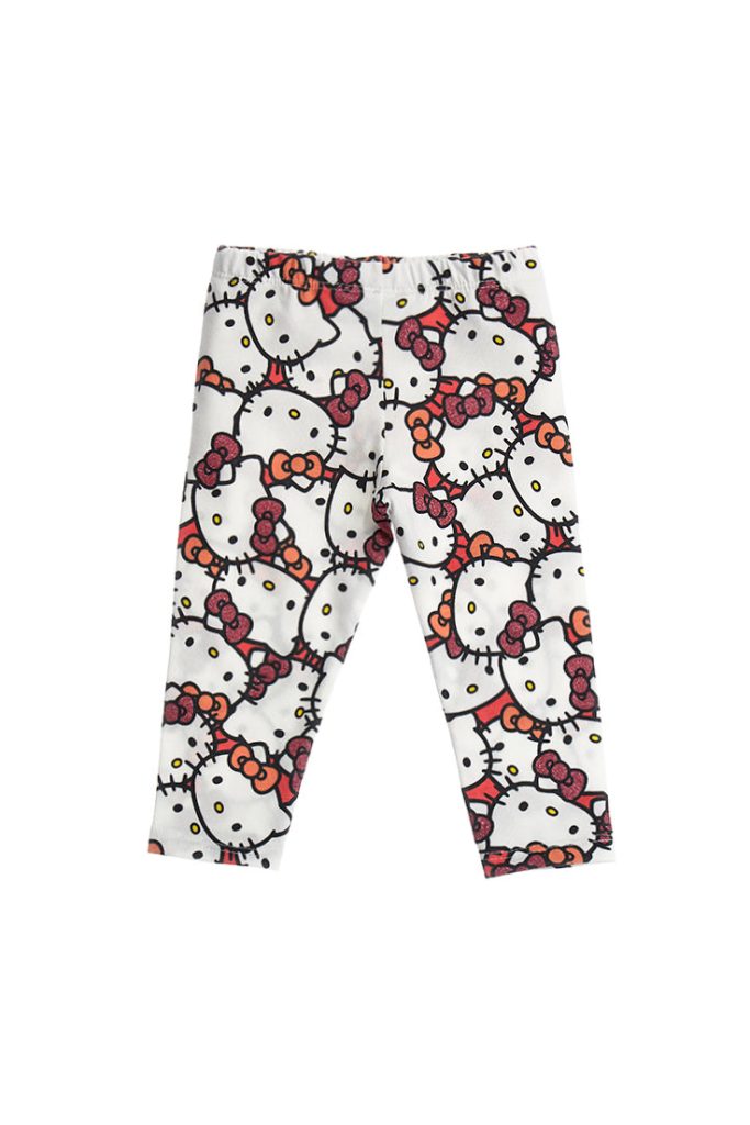 Legging bébé fille Hello Kitty motif marché aux fleurs