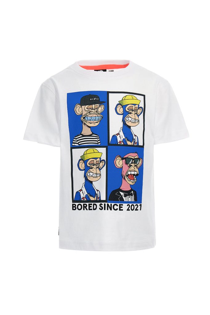 T-shirt « Restez à bord, garçon, armée de singes »