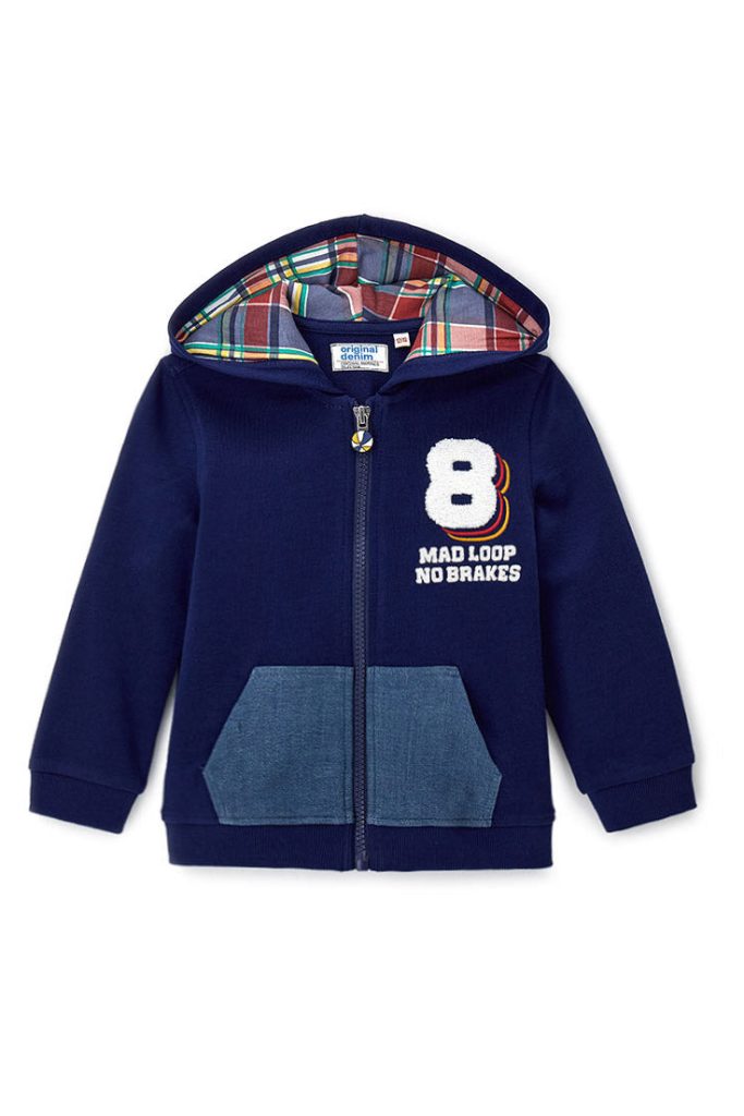 Sweat-shirt Capsule Denim pour bébé garçon, chemises et hauts à capuche ouverte