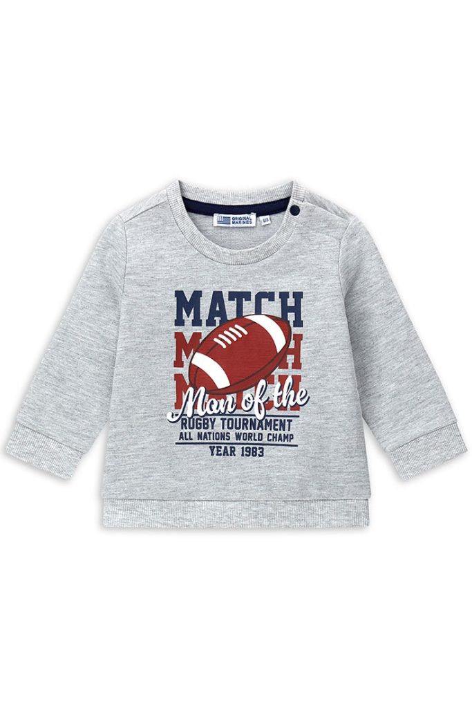 Sweat-shirt bébé garçon de rentrée avec col, chemises et hauts