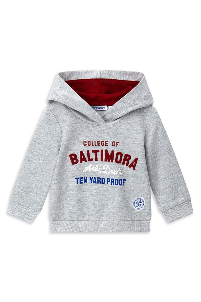 Sweat-shirt bébé garçon à capuche pour la rentrée scolaire, chemises et hauts fermés