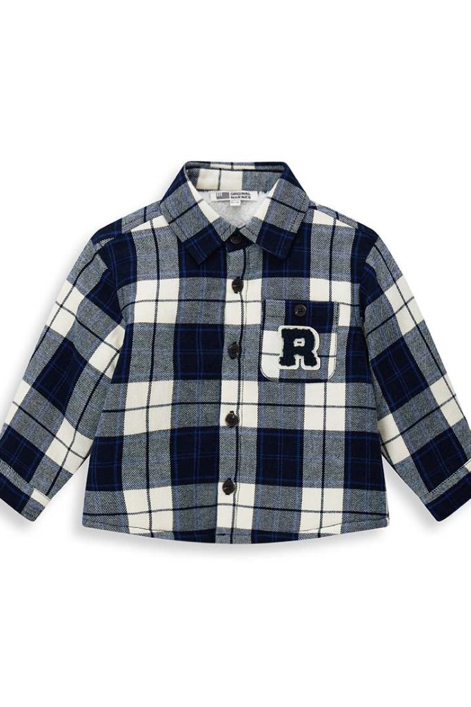 Chemise bébé garçon universitaire naturelle ML Chemises et hauts