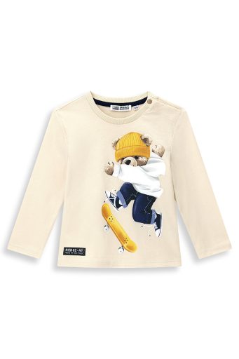 T-shirt bébé garçon Natural Varsity ML Chemises et hauts 2