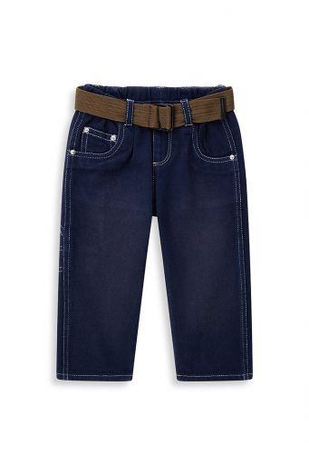 Pantalon universitaire naturel en sergé pour bébé garçon