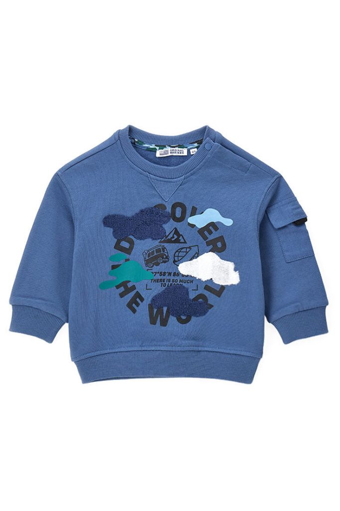 Sweat-shirt bébé garçon Urban Park avec col, chemises et hauts