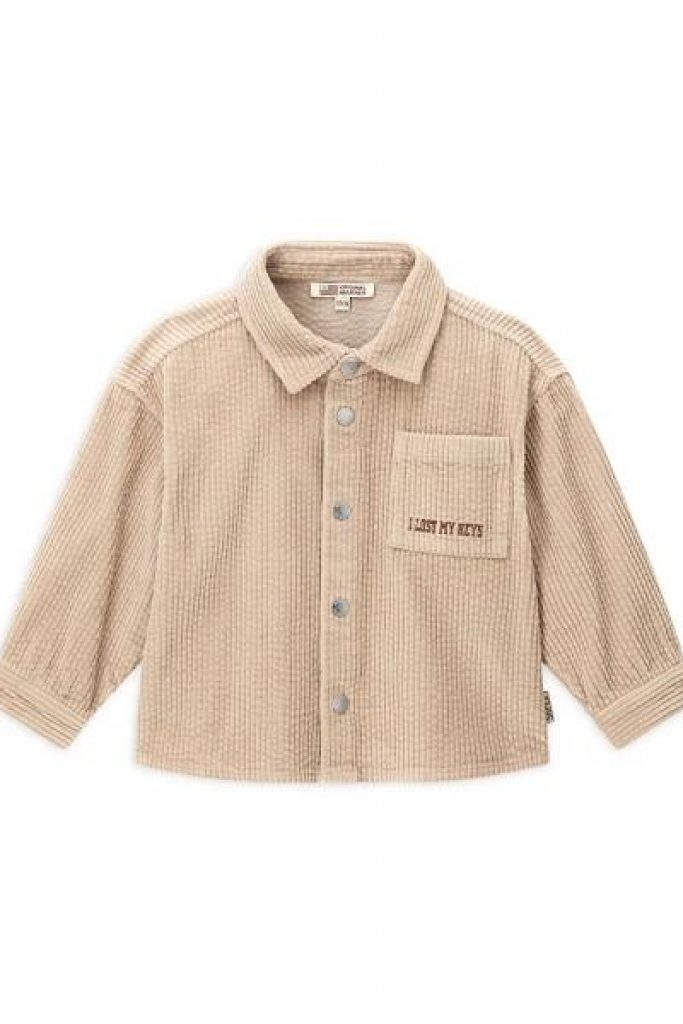Chemise bébé en velours côtelé Super Baby