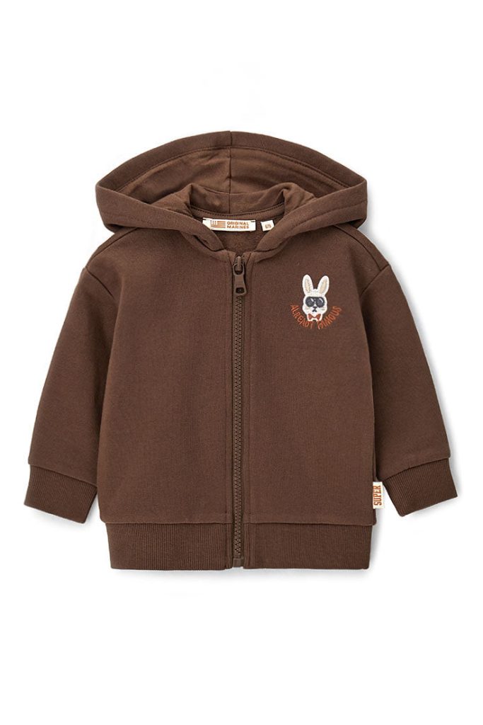 Sweat-shirt à capuche ouverte pour bébé garçon Super Baby