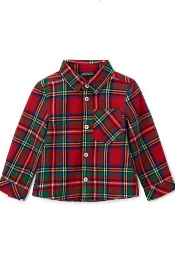 Chemise de fête tartan pour bébé garçon