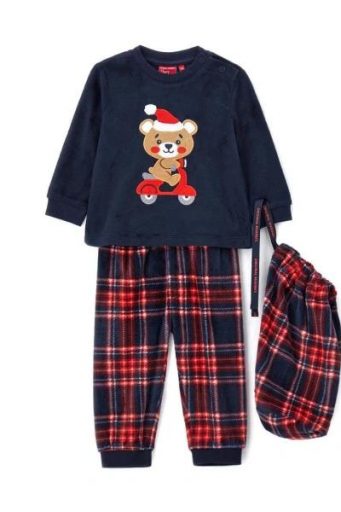 Pyjama capsule de Noël en chenille pour bébé garçon